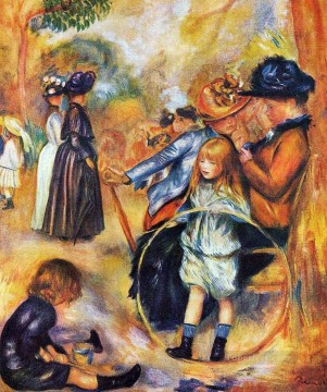  Gardens Painting - at the luxembourg gardens Pierre Auguste Renoir